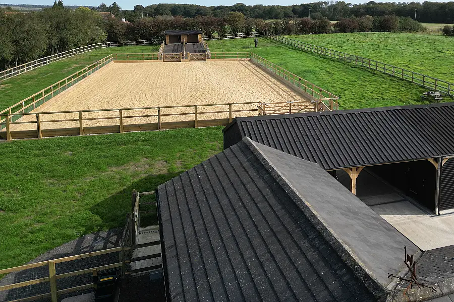 View of Riding Arenas